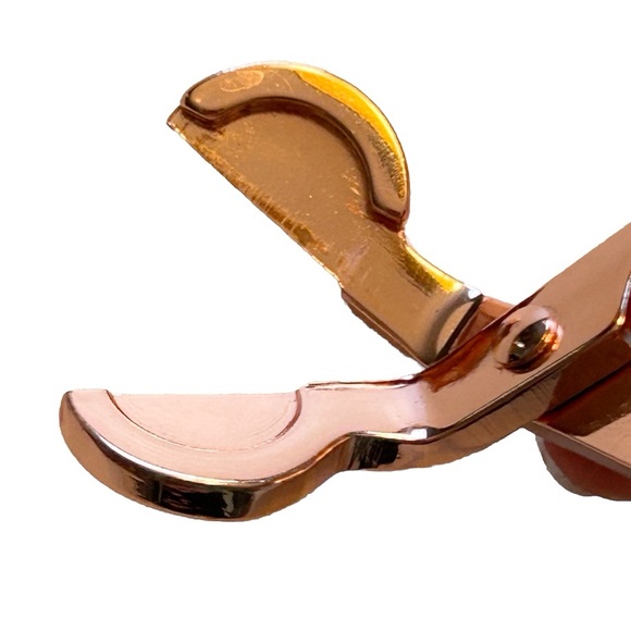 Rose Gold Candle Wick Trimmer Clipper Cutter Scissors Pink Shiny Durable Metal - Picture 4 of 11